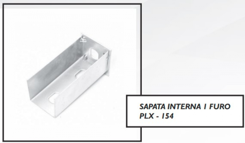 Distribuidor de Sapata Interna 1 Furo Ribeirão Preto - Sapata 4 Furos Interna