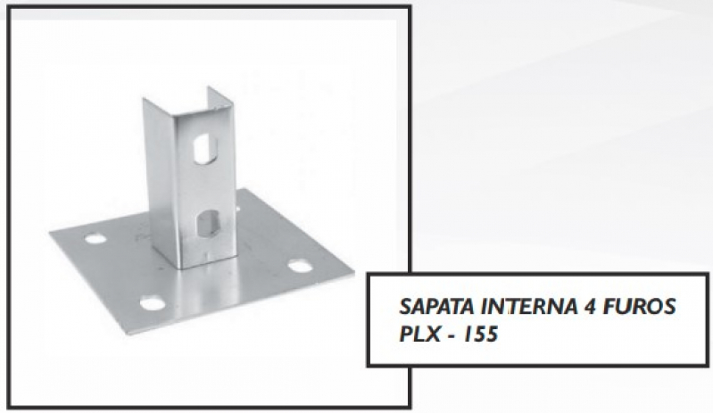 Orçamento de Sapata Externa 4 Furos Barretos - Sapata Interna