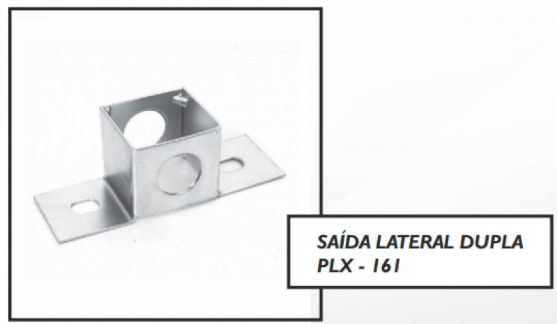 Saída Superior para Perfilado Preço Santos - Saída Lateral de Perfilado para Eletroduto