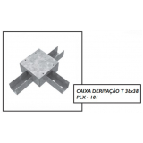 caixa de derivação metálica para perfilado preço Alumínio