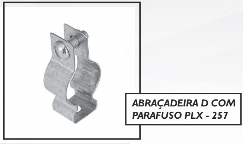 Venda de Abraçadeira D com Parafuso Indaiatuba  - Abraçadeira U para Perfilado