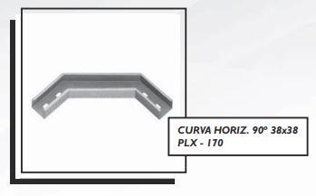 CURVA HORIZ. 90º 38x38 PLX - 170
