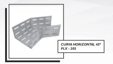 CURVA HORIZONTAL 45º PLX - 203