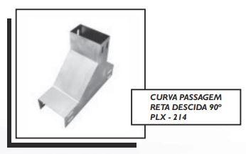 CURVA PASSAGEM RETA DESCIDA 90º PLX - 214
