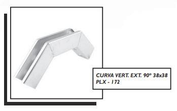 CURVA VERT. EXT. 90º 38x38 PLX - 172