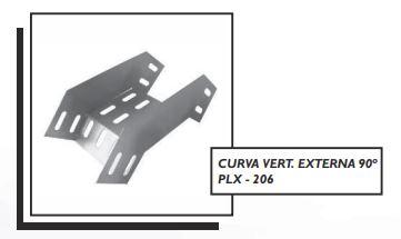 CURVA VERT. EXTERNA 90º PLX - 206