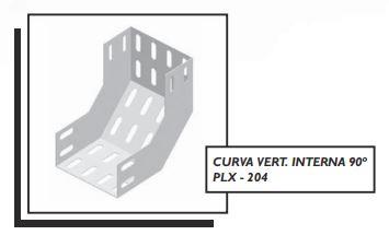 CURVA VERT. INTERNA 90º PLX - 204