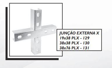 JUNÇÃO EXTERNA X 19x38 PLX - 129 38x38 PLX - 130 38x76 PLX - 131