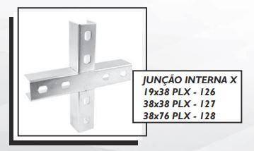 JUNÇÃO INTERNA X 19x38 PLX - 126 38x38 PLX - 127 38x76 PLX - 128
