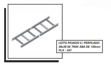 LEITO PESADO C/ PERFILADO 38x38 06 TRAV. ABA DE 100mm PLX - 267