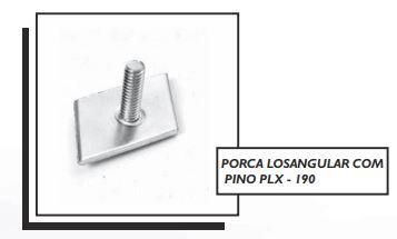 PORCA LOSANGULAR COM PINO PLX - 190