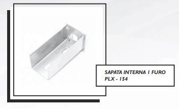 SAPATA INTERNA 1 FURO PLX - 154