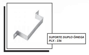 SUPORTE DUPLO ÔMEGA PLX - 236